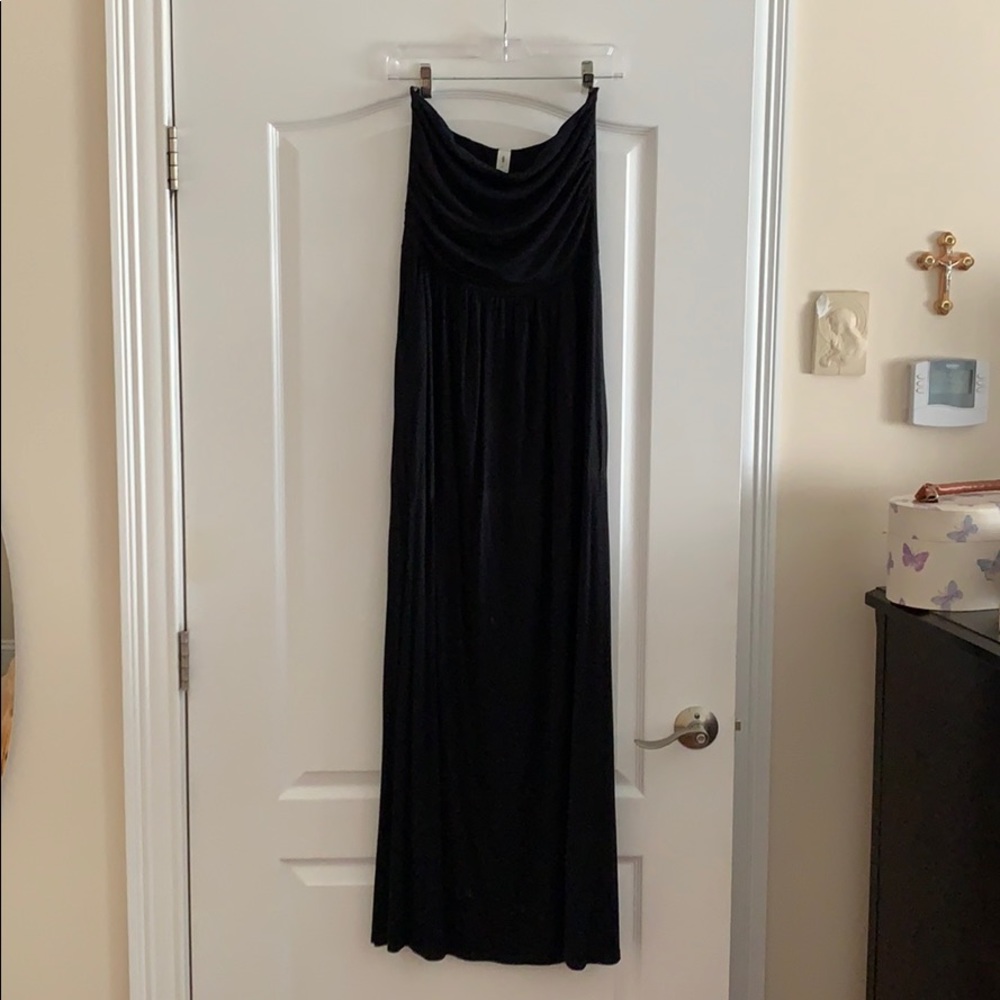 Black maxi dress
